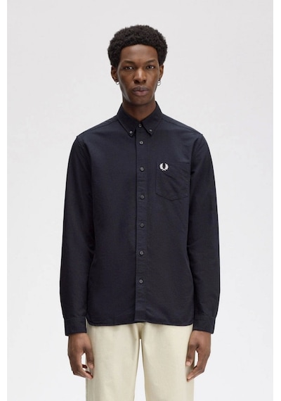 Fred Perry Erkek Lacivert Logolu Oxford Gömlek Çok Renkli