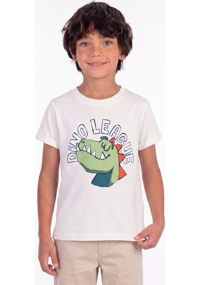 Onloox Erkek Ekru Erkek Çocuk Ekru Pamuklu Penye Bisiklet Yaka Regular Dinozor Baskılı Tişört 2-6 Yaş Onloox Erkek Ekru Erkek Çocuk Ekru Pamuklu Penye Bisiklet Yaka Regular Dinozor Baskılı Tişört 2-6 Yaş