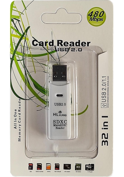 Cazipshop 2in1 USB 2.0 SD ve Micro SD Kart Okuyucu