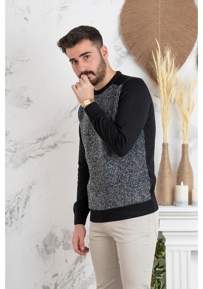 Nehir By Faruk Ülker Sıfır Yaka Regular Fit Erkek Triko Kazak (516906421)
