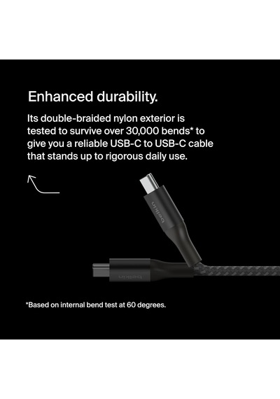 Boostcharge Usb-c - Usb-c Şarj Kablosu, Hızlı Şarj Kablosu, 240 W Power Delivery, Usb-ıf Sertif Standart