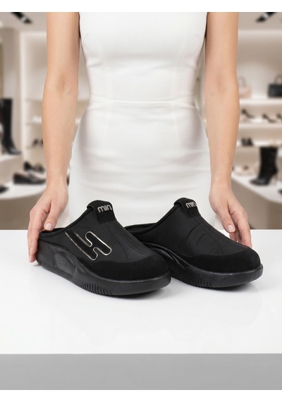 Nesilshoes Nesil Shoes Conf 222 Siyah Anatomik Kadın Sabo Terlik