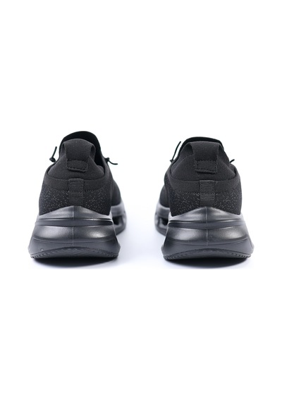 Tuna Bottier Siyah Bağcıksız Erkek Spor Ayakkabı Triko Sneaker - 25asm851 Siyah