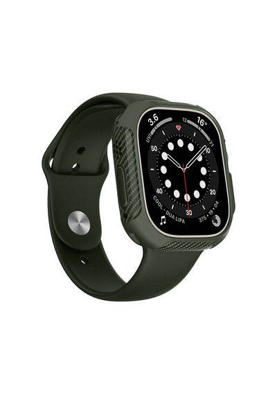 Watch Ultra 49mm Silikon Tpu Kasa Koruyucu Mkst Watch Gard 31 - Yeşil