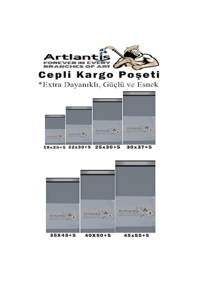 Plastik Kargo Poşeti Cepli 18x25+5 Cm 50 Adet 1 Paket Ekonomik Cepli Kargo Poşeti Dayanıklı Gri Esnek 1 Adet
