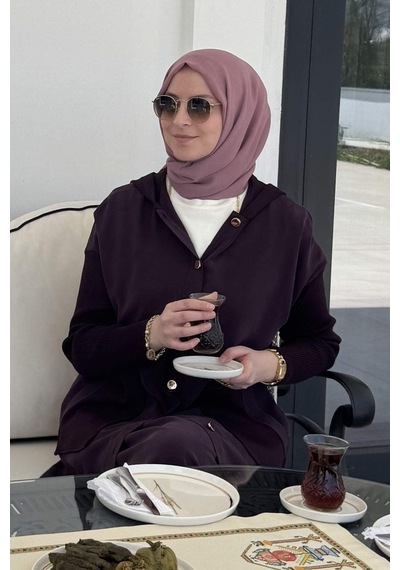 Rabia Şamlı Ada Modal Kap Mürdüm Çok Renkli