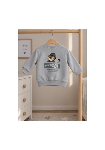 Miniworld Erkek Bebek İkili Takım 18885 18900 Açık Gri Açık Gri