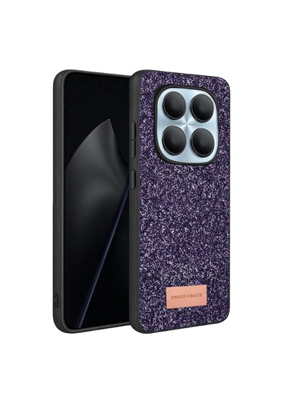 Onegif Xiaomi Redmi Note 15 4g Bright Simli Kapak - Derin Mor - 100 Çok Renkli