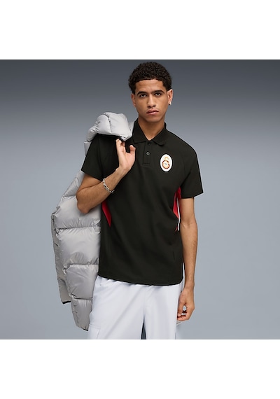 Puma Galatasaraygsk Evostrıpe Polo Erkek Polo T-shirt Siyah