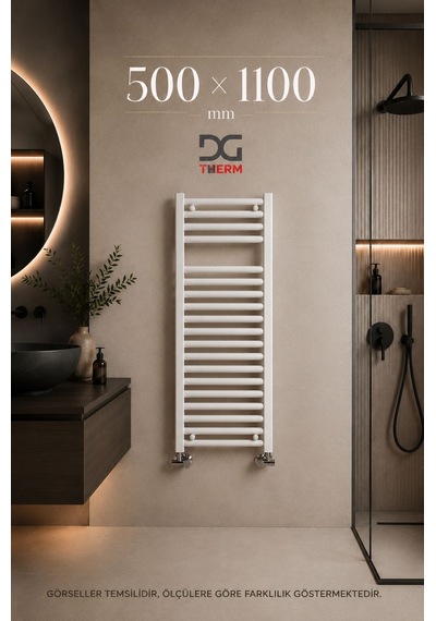 500X1100 Beyaz Havlupan 15 Borulu Banyo Havlupanı