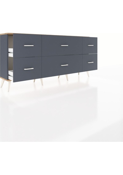 Arges Konsol 6 Çekmeceli 176x30x83 Antrasit-aytaşı/antrasit Aytaşı/antrasit Arges Konsol 6 Çekmeceli 176x30x83 Antrasit-aytaşı/antrasit Aytaşı/antrasit