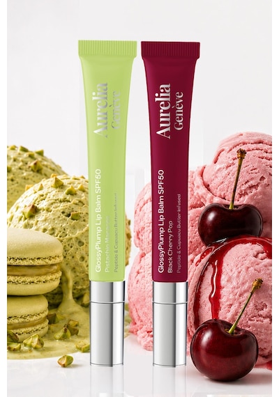 Soft To Bold Spf Duo - Güneşten Koruyucu & Dolgunlaştırıcı Etkili Altın Işıltılı Şeffaf Ve Böğürtlen Kiraz Lip Balm Seti