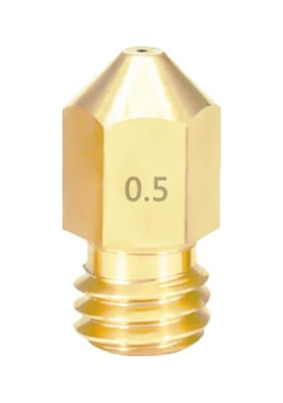 Koodmax 3d Yazıcı Printer Mk8 Extruder 1.75mm / 0.5mm Baskı Kafası Pirinç Nozzle
