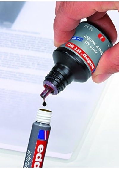 Edding Bt 30 Beyaz Yazı Tahtası Kalemi Yedek Mürekkebi - Mavi - 30ml Genel