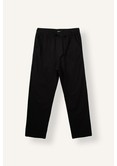 Defacto %100 Pamuk Baggy Fit Pantolon F6129ax26aubk81 Siyah-bk81