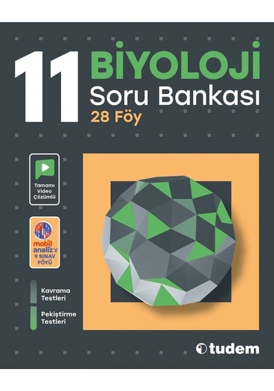 11. Sınıf Biyoloji Soru Bankası -  Tudem Yayınları