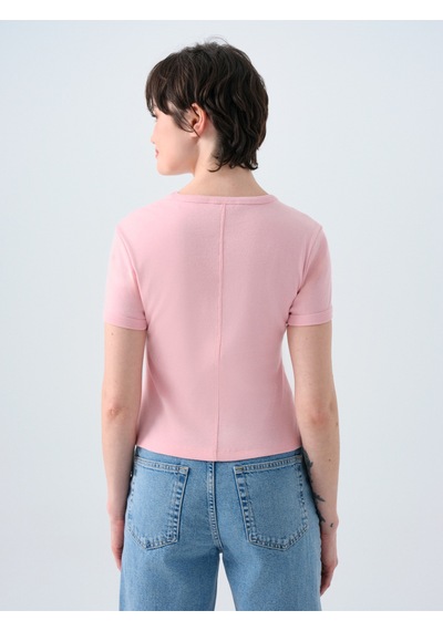 Kadın Tişört Lf2039107 Pembe