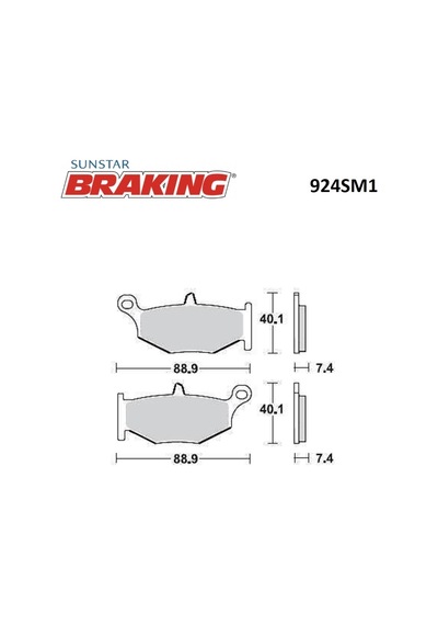 Yarı Metalik Fren Balatası / Suzukı / Gsr 600 / 600cc / Arka / 2006-2007-2008-2009-2010