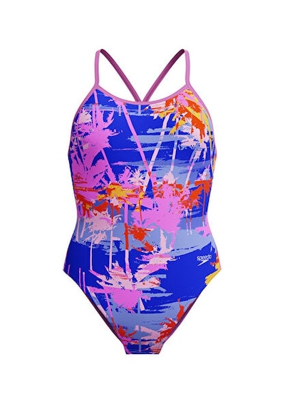 Speedo Speedo Alov Dıgı Vbk 1pc Jf Blue/pınk Kız Çocuk Mayosu 8-1284618199 Mavi Mavi