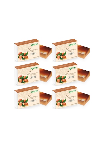 Agarta El Yapımı Doğal Sabun 150gr Argan 6 Lı Set