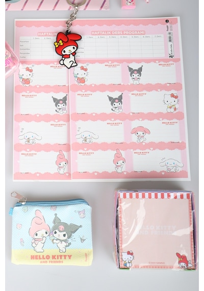 Lisanslı My Melody & Best Friends 20 Parça Kırtasiye Seti Çıtçıt Dosya,uçlu Kalem,roket Silgi Diğer