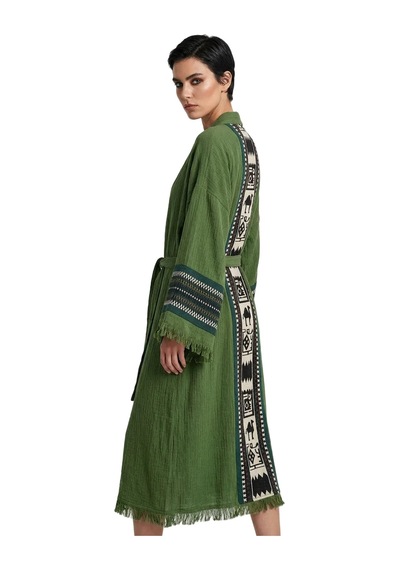 Brandsmiths Olive Symbol Nomad Kimono Sarı
