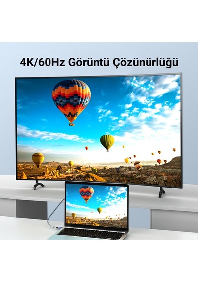 Veggieg Usb 3.1 Type-c Pd 100w 5a 10gbps 4k 60hz Destekli Kablo 1 Metre