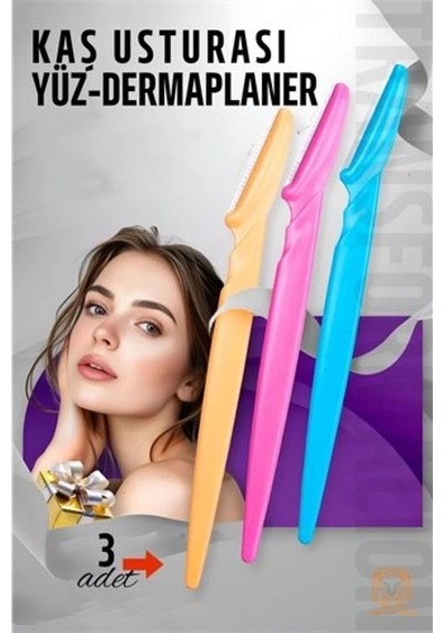 Mey İthalat Kaş Şekillendirici Kaş Dermaplaner Yüz Usturası 3 Adet 721181
