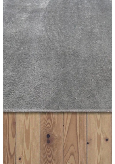 Peluş Post Halı Yumuşak Dokulu Modern Salon Oturma Odası Çocuk Odası Hol & Antre Halısı Gri Gri