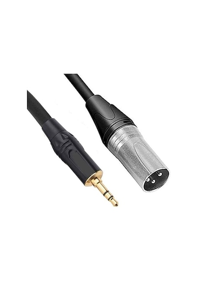 3-pin Xlr Erkek - 3,5 Mm Stereo Erkek Ses Kablosu 2 Metre