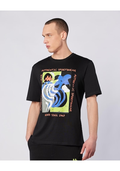 Kappa Hibbs Tee Erkek Siyah Comfort Tişört