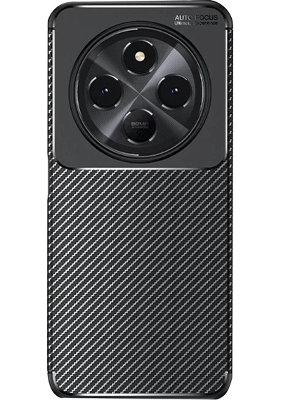 Xiaomi Redmi 14c Kılıf Auto Focus Karbon Kapak - Siyah Çr