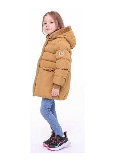 Benitto Kids Kız Bebek Çocuk Mont 51284-kahve Kahve