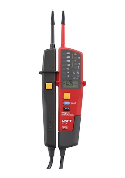 Unı-t Ut18c Otomatik Aralığı Gerilim Ölçer Süreklilik Rcd Test Cihazı Lcd/led Dedektörü