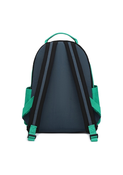 Büyük Boy Laptop Bölmeli Su Geçirmez Kumaş Renkli Çanta Siyah/yeşil