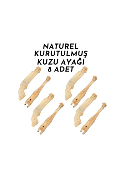 Köpek Ödülü Kurutulmuş Kuzu Ayak Paça 8'li