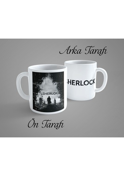 Sherlock Porselen Kupa Bardak Beyaz