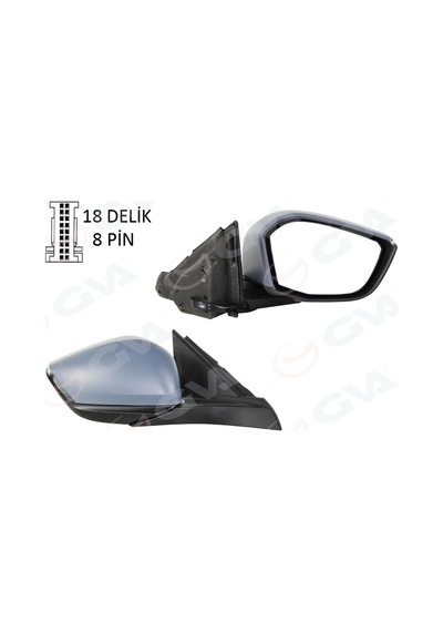 Gva 1090108 Dış Dikiz Aynası Sağ Opel Astra L 22 Peugeot P308 22 Manuel Katlanır 984605009v