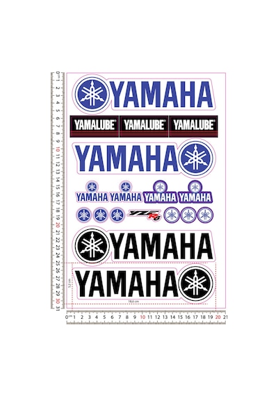 Yamaha Motosiklet Çıkartma Sticker Seti