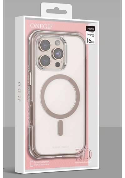 Gld-spt- Onegif Apple Uyumlu iPhone 16 Pro Max Hulk Magsafe Kapak - Siyah