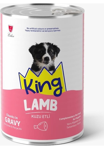 Et Parçacıklı Kuzu Etli Yavru Köpek Konserve 400 Gr