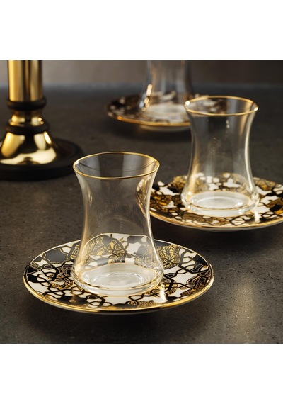 1453 Burçlar 12 Parça Çay Seti Renkli 6 Kişilik 110ml Diğer