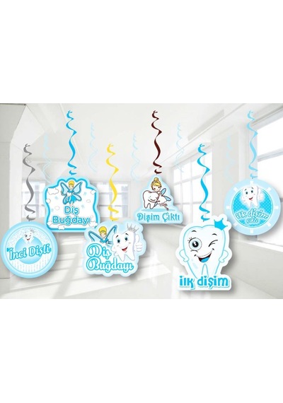 Lisanslı Sarkıt Süs 6 Lı - Diş Buğdayı