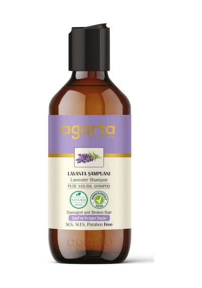 Agarta ve Kırılgan Saçlar için Doğal Lavanta Şampuanı 400 ML