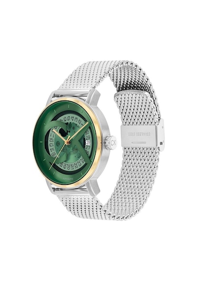 Calvin Klein Ck25300005 Quartz Çelik Hasır Gri Yeşil Kadran 40 Mm Kadın Kol Saati