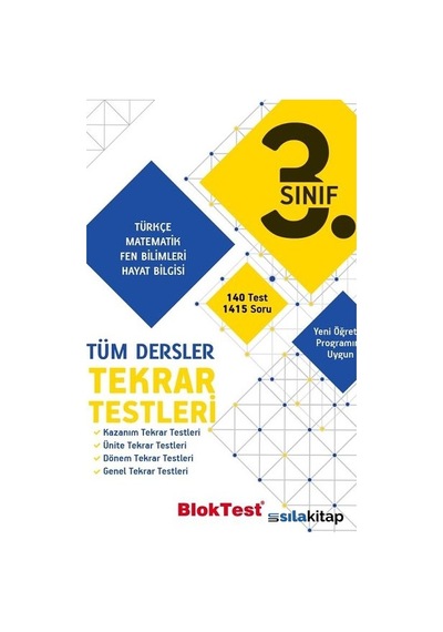 3.Sınıf Tüm Dersler Tekrar  Testleri