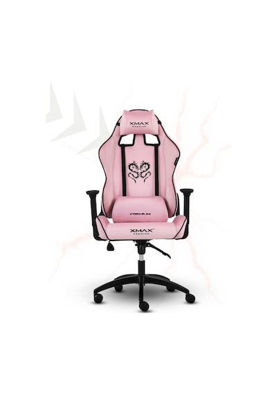 Rio Balerion Terletmez Kadife Kumaş Pembe Gaming Oyuncu Koltuğu Pembe