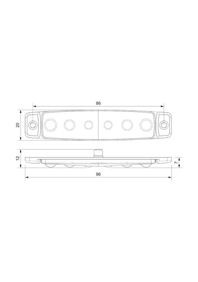 Ahmet Otomotiv 10 Adet Kırmızı 6 Ledli Parmak Lamba 12v-24v