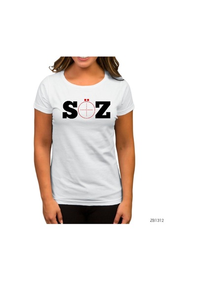 Söz Dizisi Logo 2 Beyaz Kadın Tişört Beyaz