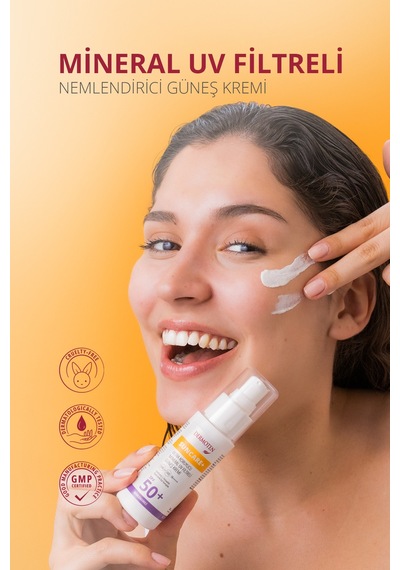 Kuru Ciltler İçin Güneş Kremi Suncare+ Spf 50+ Faktör Nemlendirici Güneş Kremi 50ml
